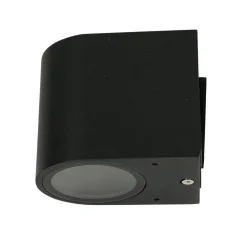 Abgerundete Außen Wandleuchte Down Spot Strahler AALBORG