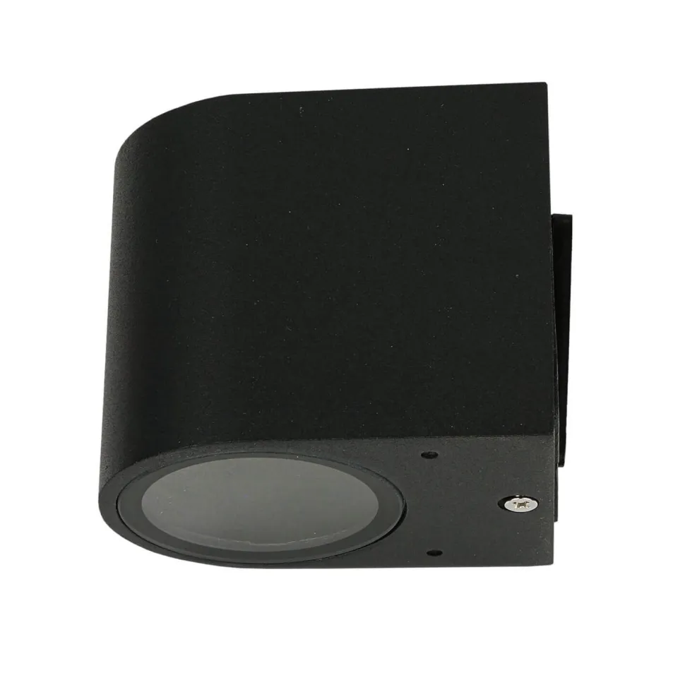 Abgerundete Außen Wandleuchte Down Spot Strahler AALBORG