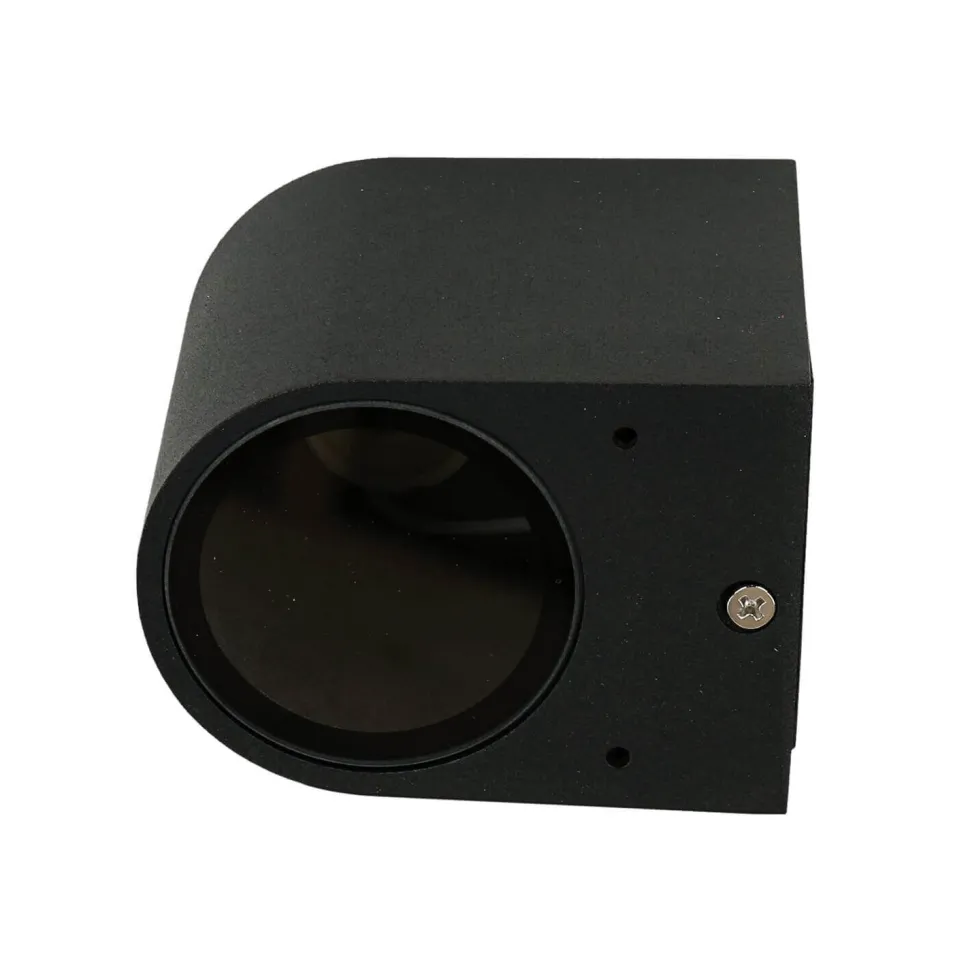 Abgerundete Außen Wandleuchte Down Spot Strahler AALBORG