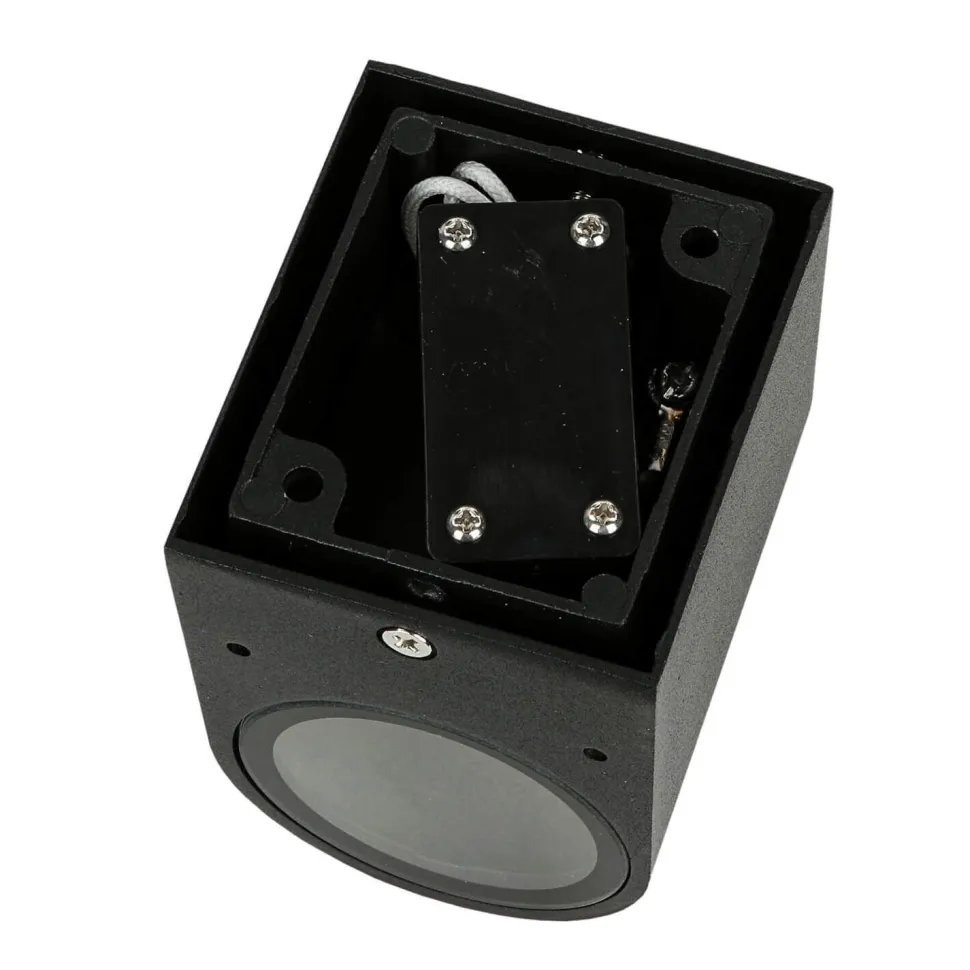 Abgerundete Außen Wandleuchte Down Spot Strahler AALBORG