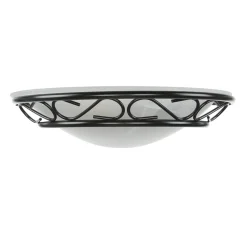 Alabaster Glas Wandleuchte Schwarz ATHEN rustikal