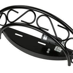 Alabaster Glas Wandleuchte Schwarz ATHEN rustikal