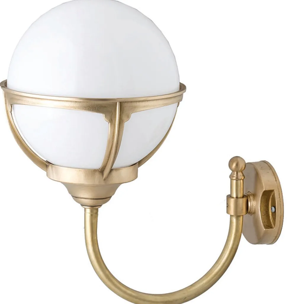 Antike Hoflampe Messing rostfrei ALONNISOS außen