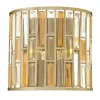 Art Déco Wandlampe PRISM Blattsilber Design Lampe