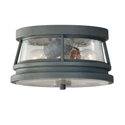 Außen Deckenleuchte SAMMY Grau antik Glas IP44