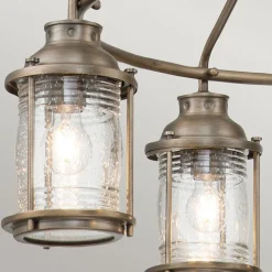 Außen Deckenleuchte verstellbar B: 62,5 cm 5x E27 IP44