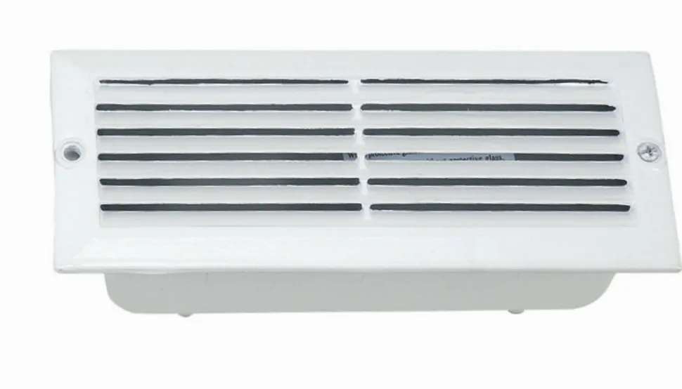 Außen Einbaustrahler Aluminium eckig B:B:24cm E27 Weiß