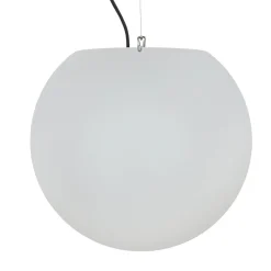 Außen Hängeleuchte Weiß rund Ø45cm