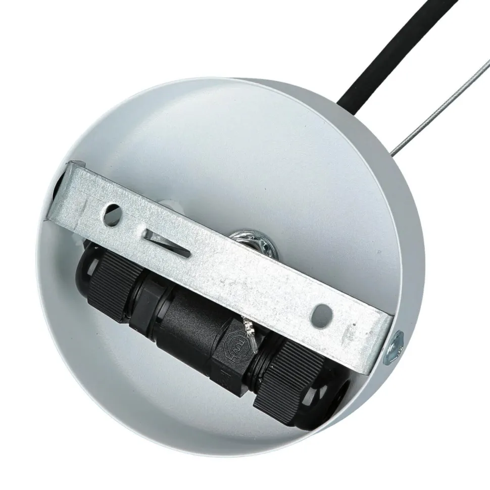 Außen Hängeleuchte Weiß rund Ø45cm