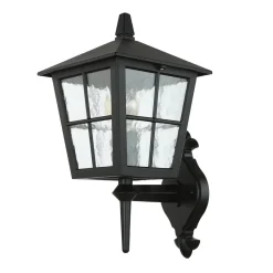 Außen Laterne Schwarz Aluminium IP43 Rustikal LUDGER