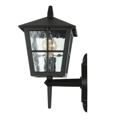 Außen Laterne Schwarz Aluminium IP43 Rustikal LUDGER