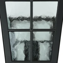 Außen Laterne Schwarz Aluminium IP43 Rustikal LUDGER