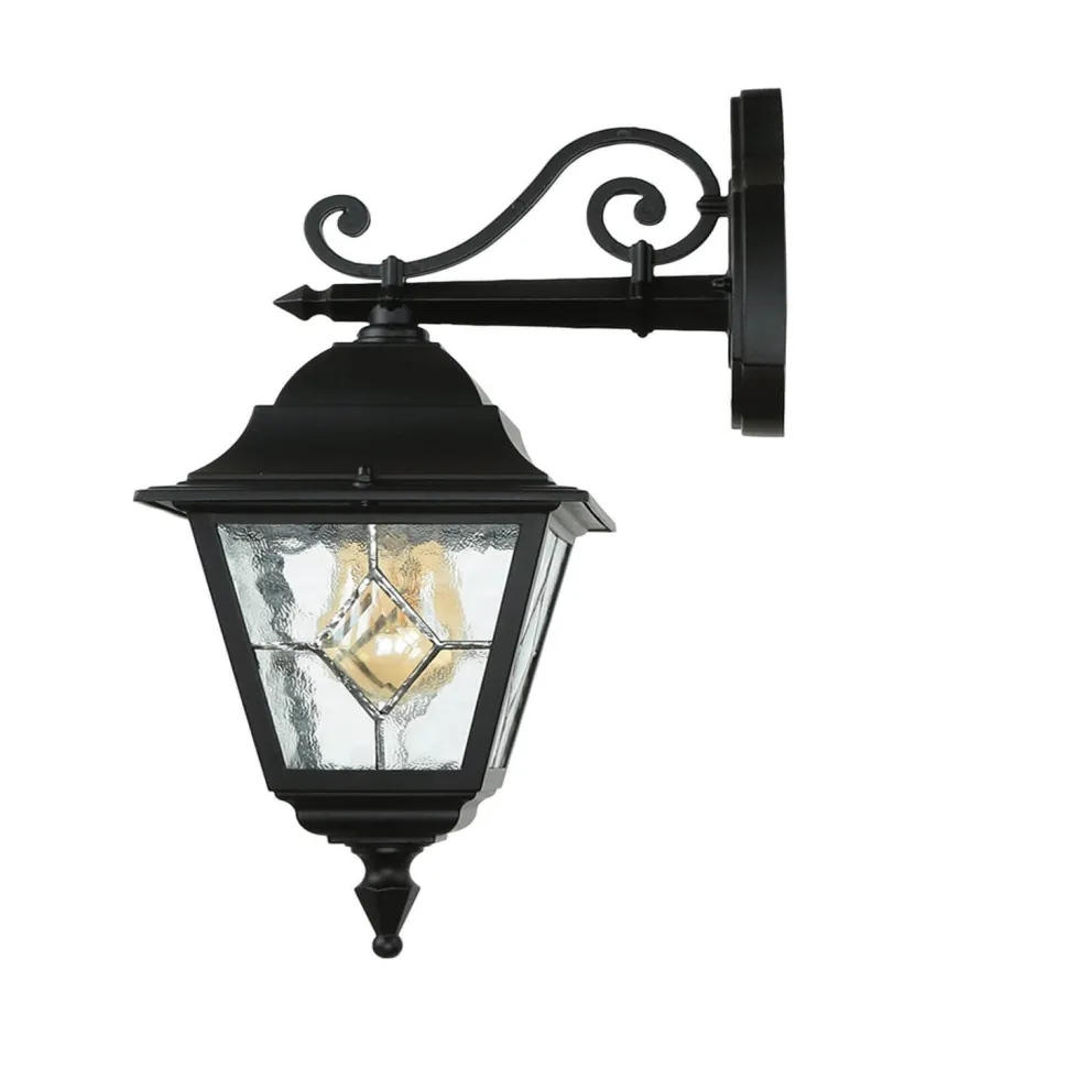 Außen Laterne Schwarz Rustikal IP43 Haustür Hof