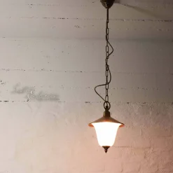 Außen Pendelleuchte aus Echt-Messing Ø20cm ANDROS