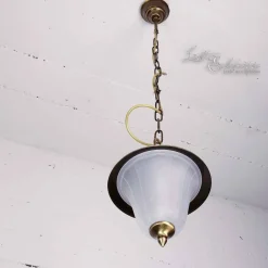 Außen Pendelleuchte aus Echt-Messing Ø20cm ANDROS