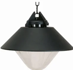 Außen Pendelleuchte Schwarz Ø32cm rund IP44 Rustikal