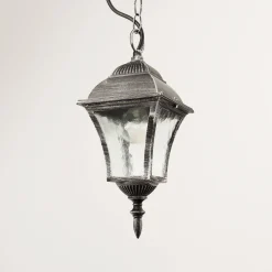 Außen Pendelleuchte Silber Antik regenfest TOSCANA
