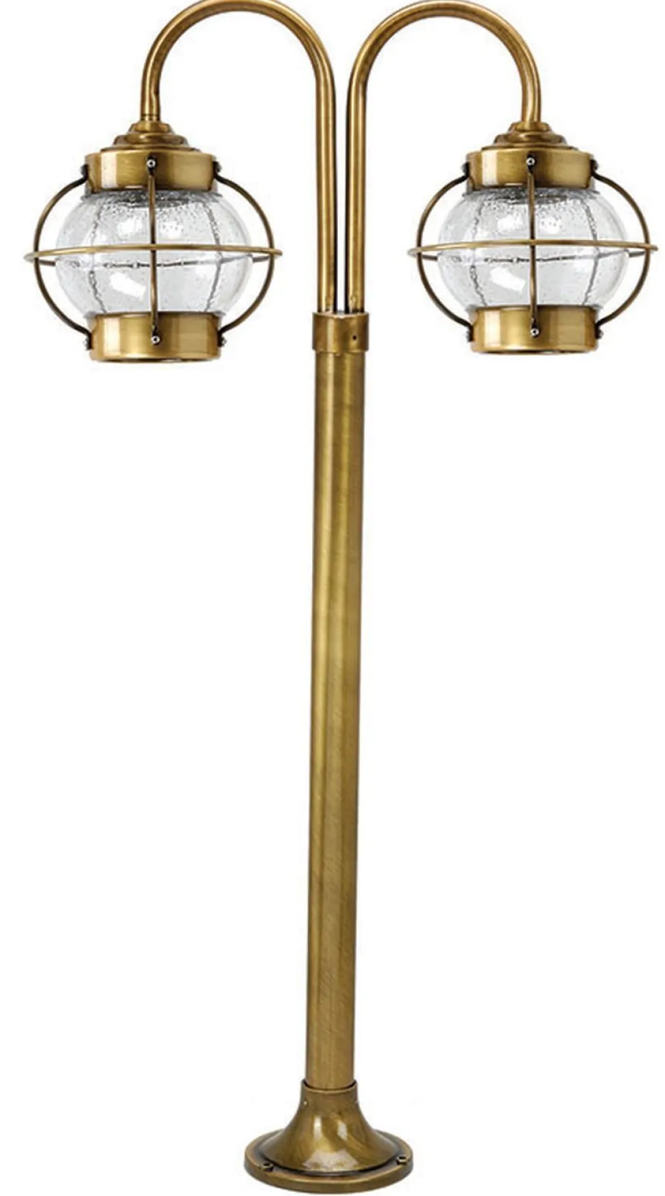 Außen Stehlampe Messing Maritim H:85cm Garten