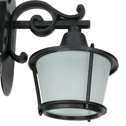 Außen Stehleuchte Schwarz 2-flmg rustikal OTHONOI