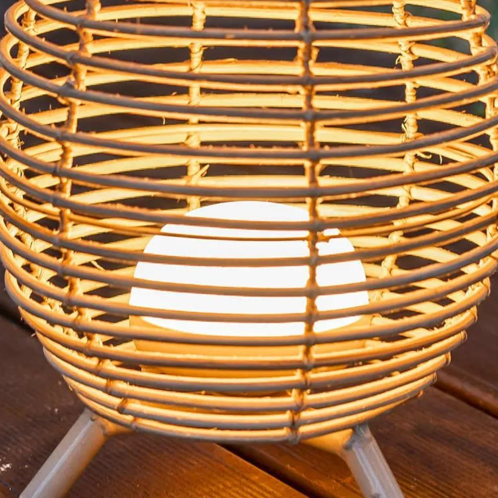 Außen Tischlampe Akku IP54 LED Fernbedienung Dimmer