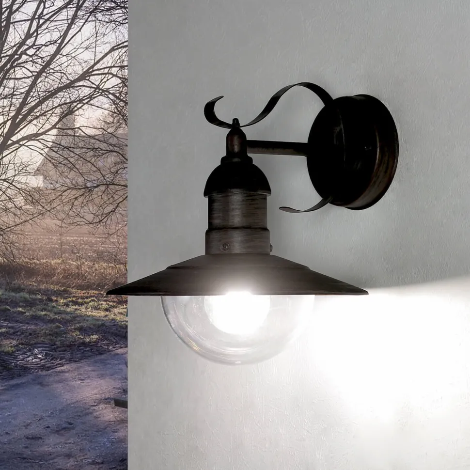 Außen Wandlampe Antik Gold OSLO rustikal wetterfest