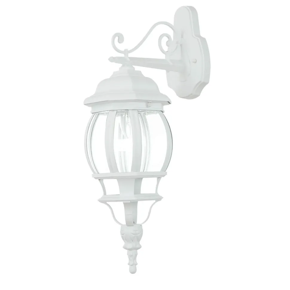 Außen Wandlampe BREST Gartenlaterne weiß wetterfest