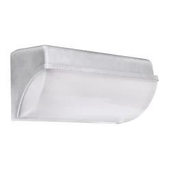 Außen Wandlampe LED IP65 26 cm breit in Silber Weiß