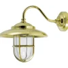 Außen Wandlampe Messing Maritim IP43 Hof Haus