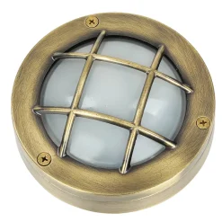 Außen Wandlampe Messing Maritim rund IP64 Haus Tür