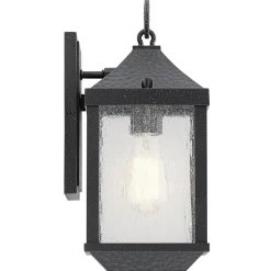 Außen Wandlampe Schwarz Aluminium IP44 Rustikal