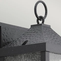 Außen Wandlampe Schwarz Aluminium IP44 Rustikal