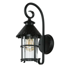 Außen Wandlampe Schwarz regenfest Rustikal TOURNAI