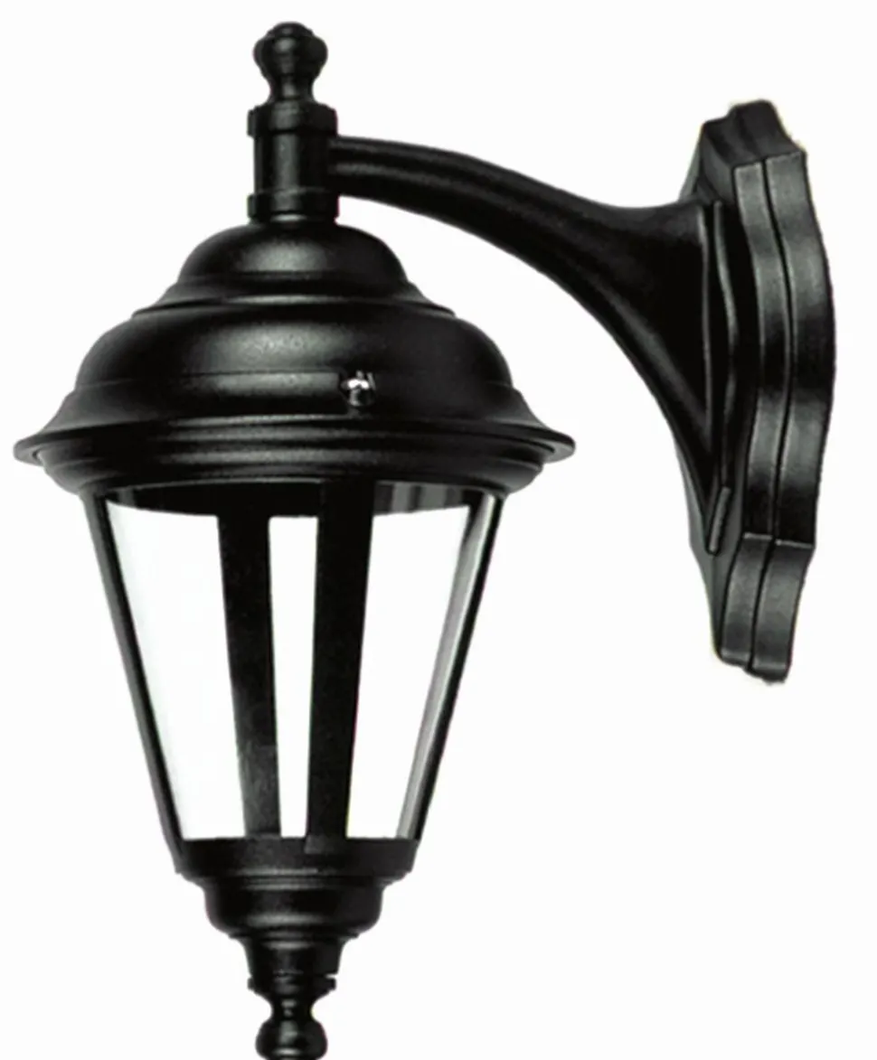 Außen Wandlampe Schwarz Rustikal Aluminium IP44 ELEANOR