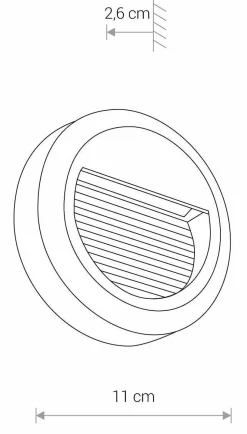 Außen Wandleuchte LED Schwarz IP54 3000 K 100 lm Ø 11 cm