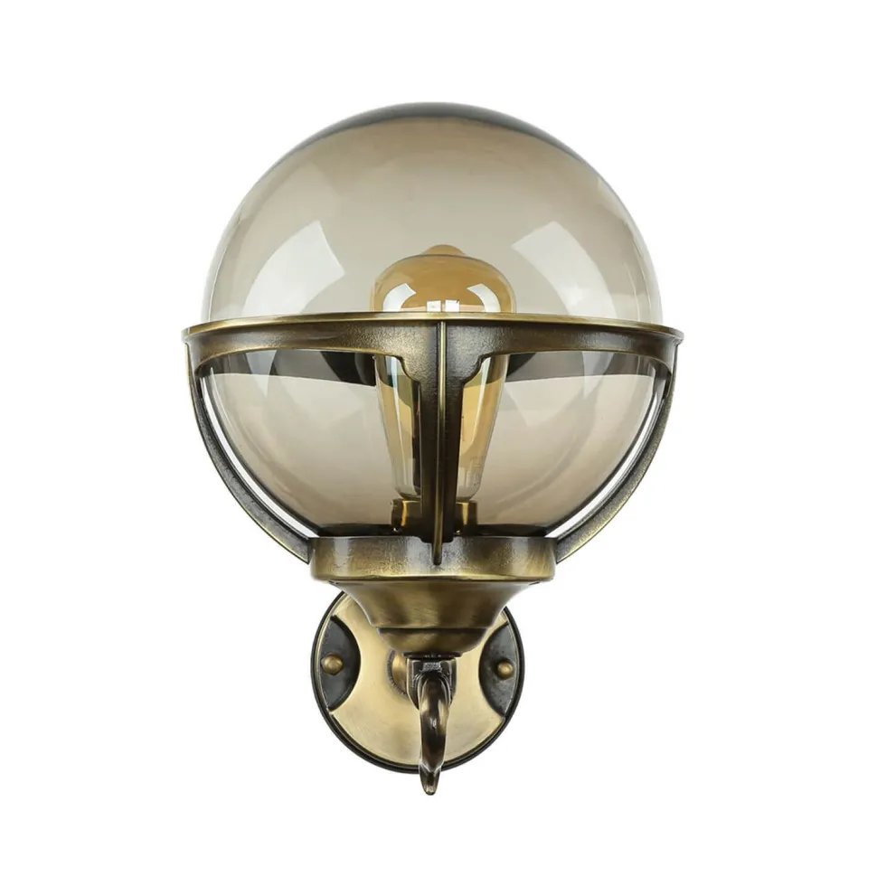 Außen Wandleuchte Messing Vintage IP43 Haus Hof