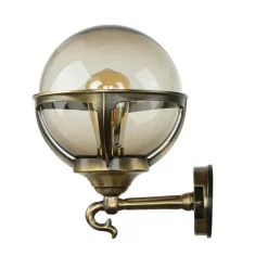 Außen Wandleuchte Messing Vintage IP43 Haus Hof