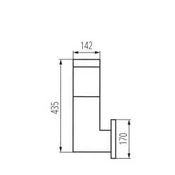 Außen Wandleuchte Modern eckig IP54 Haus Garten