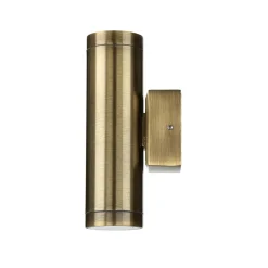 Außen Wandleuchte Up Down aus Messing GU10 IP54