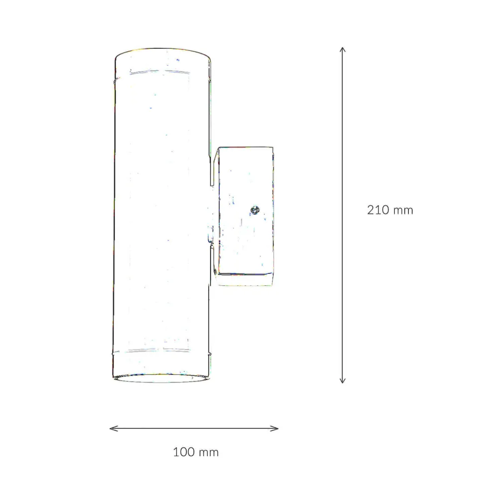 Außen Wandleuchte Up Down aus Messing GU10 IP54