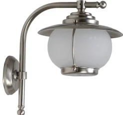 Außenlampe Balkon Echt-Messing Glas rostfrei edel