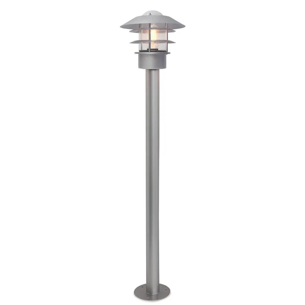 Außenlampe Edelstahl Glas 100 cm Skandinavisch IP44 E27