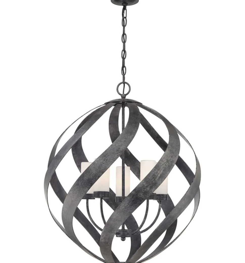 Außenlampe hängend Ø 66 cm groß höhenverstellbar IP44 E14