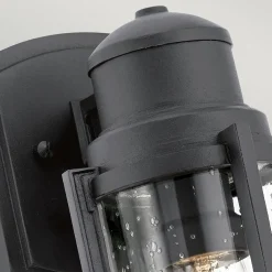 Außenlampe IP44 Schwarz E27 Maritim Wand LERA