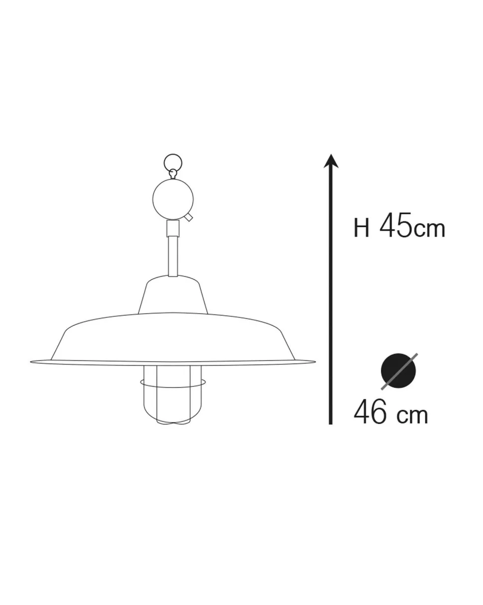 Außenlampe Messing Glas D: 46 cm IP44 in E27 rund LITOS