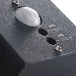 Außenlampe mit Bewegungsmelder Anthrazit E27 IP44 Wand