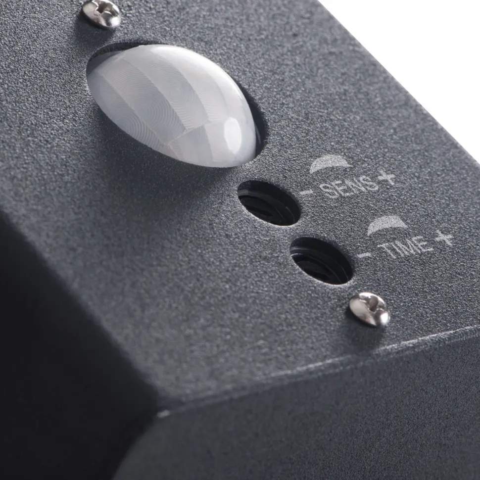 Außenlampe mit Bewegungsmelder Anthrazit E27 IP44 Wand