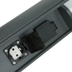 Außenlampe mit Steckdose Anthrazit 46,5cm blendarm