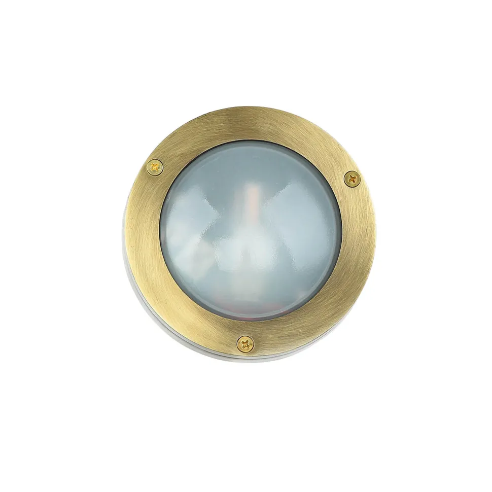 Außenlampe Rund Messing Wand Haus Terrasse