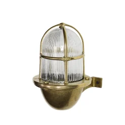 Außenlampe SANTORIN echtes Messing Gitter Schirm