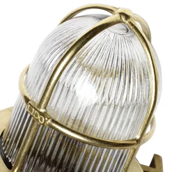 Außenlampe SANTORIN echtes Messing Gitter Schirm